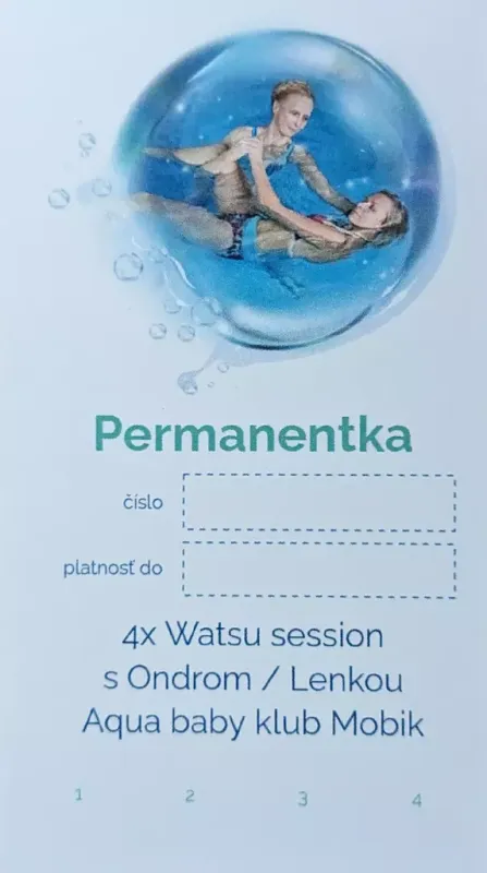 Permanentka na 4x Watsu® session